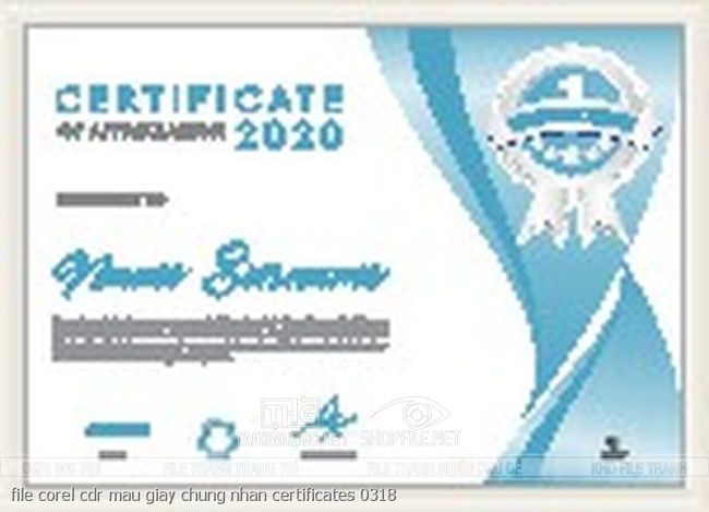 file corel cdr mau giay chung nhan certificates 0318