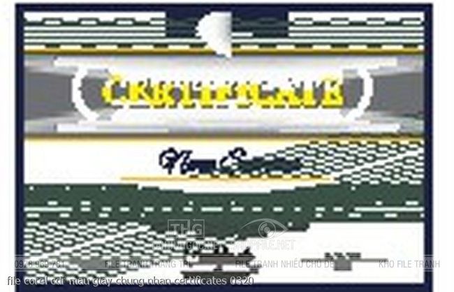 file corel cdr mau giay chung nhan certificates 0320