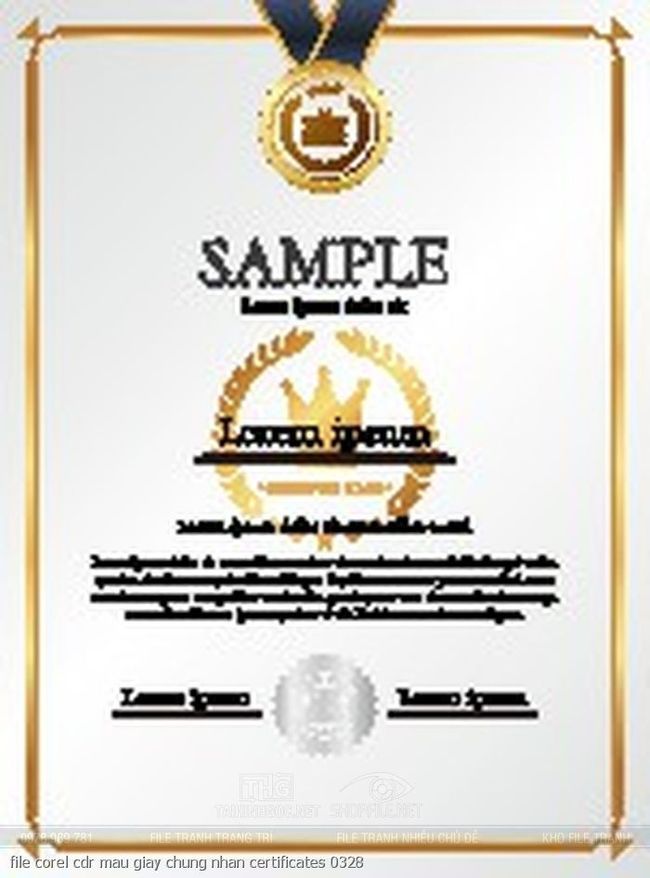 file corel cdr mau giay chung nhan certificates 0328