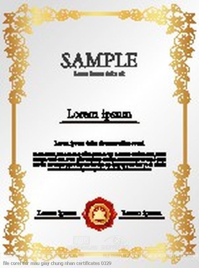 file corel cdr mau giay chung nhan certificates 0329