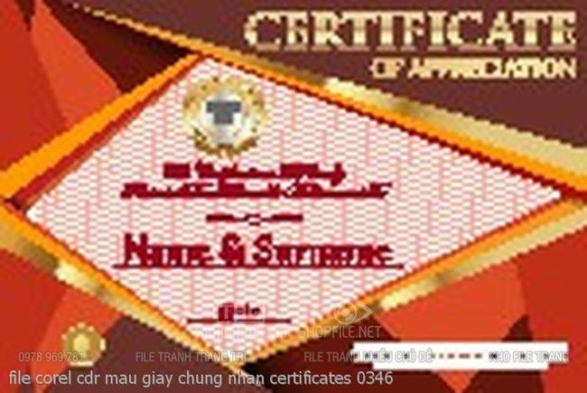 file corel cdr mau giay chung nhan certificates 0346