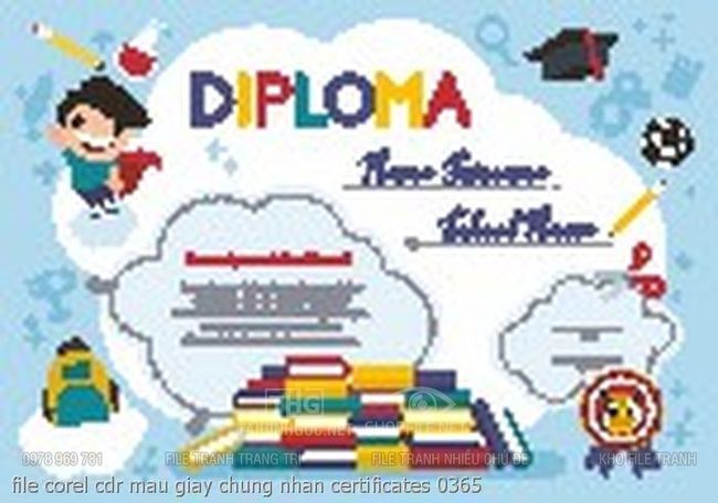 file corel cdr mau giay chung nhan certificates 0365