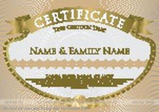 file corel cdr mau giay chung nhan certificates 0384