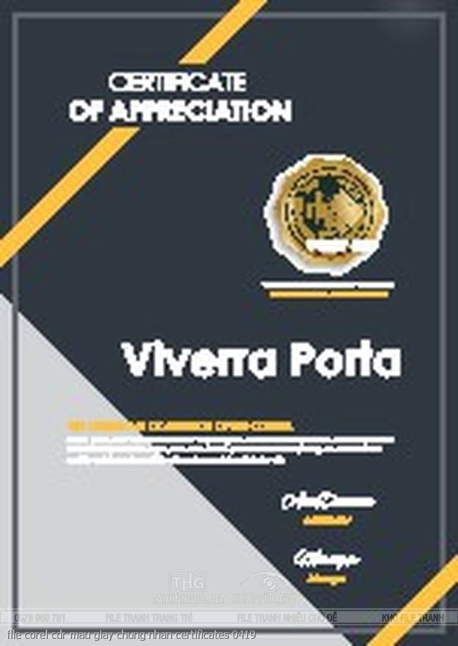 file corel cdr mau giay chung nhan certificates 0419