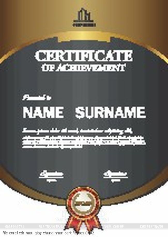 file corel cdr mau giay chung nhan certificates 0432