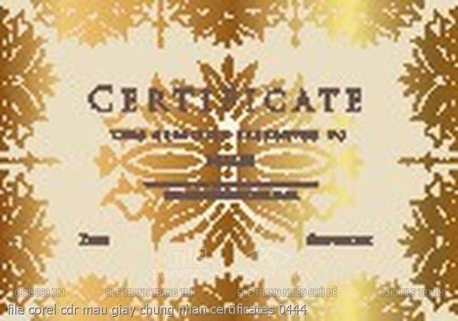 file corel cdr mau giay chung nhan certificates 0444