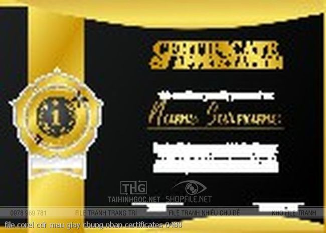 file corel cdr mau giay chung nhan certificates 0480
