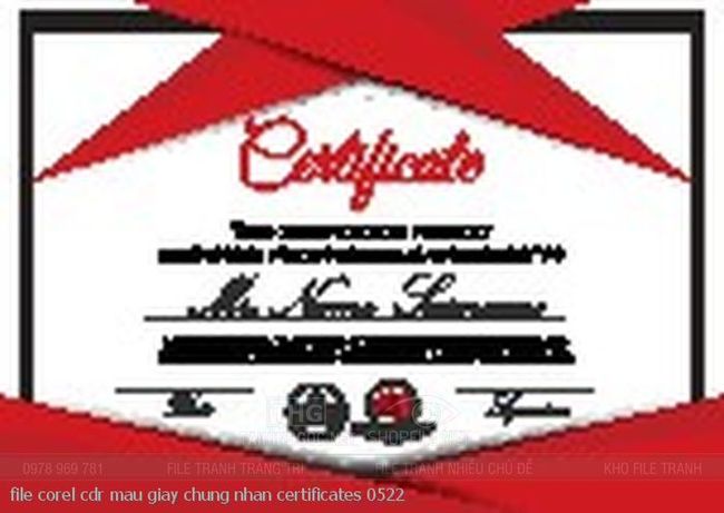 file corel cdr mau giay chung nhan certificates 0522