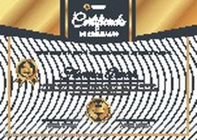 file corel cdr mau giay chung nhan certificates 0525