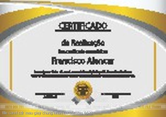 file corel cdr mau giay chung nhan certificates 0528