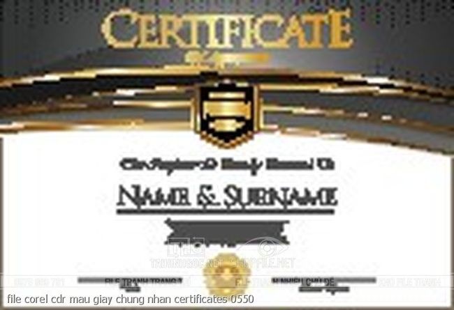 file corel cdr mau giay chung nhan certificates 0550