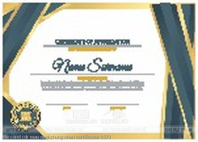 file corel cdr mau giay chung nhan certificates 0573