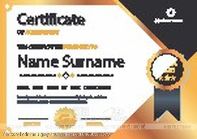 file corel cdr mau giay chung nhan certificates 0579