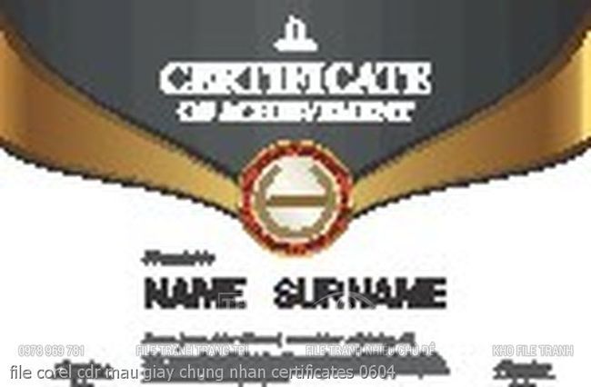 file corel cdr mau giay chung nhan certificates 0604