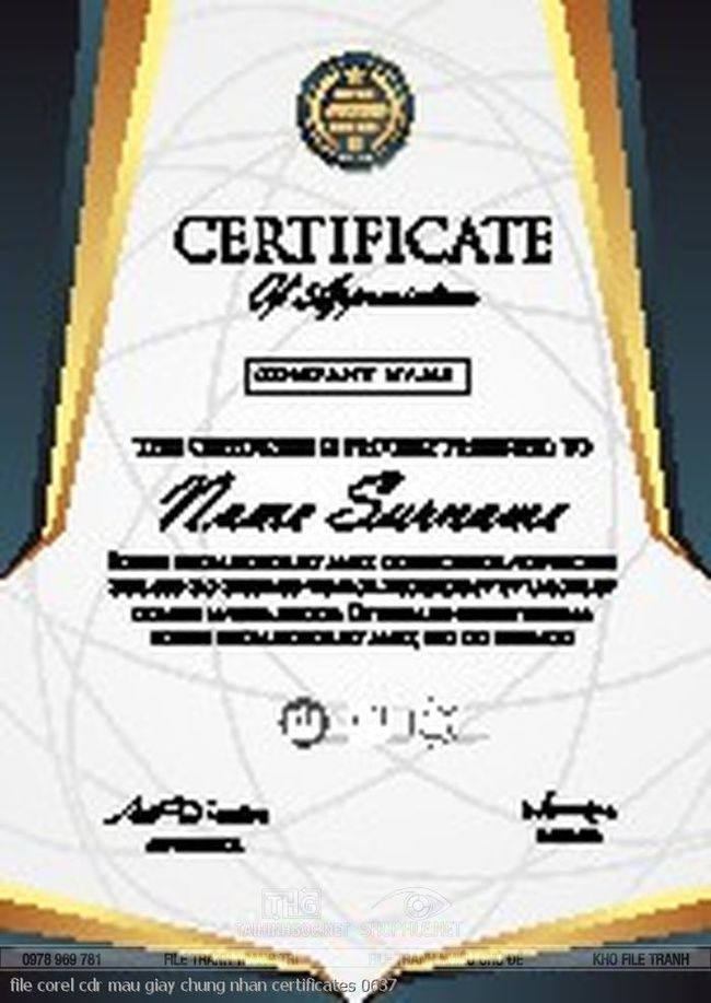 file corel cdr mau giay chung nhan certificates 0637