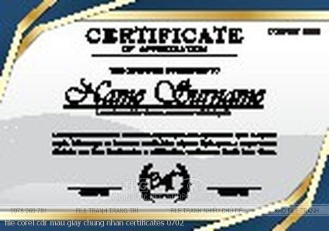 file corel cdr mau giay chung nhan certificates 0702