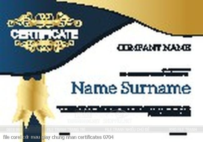 file corel cdr mau giay chung nhan certificates 0704