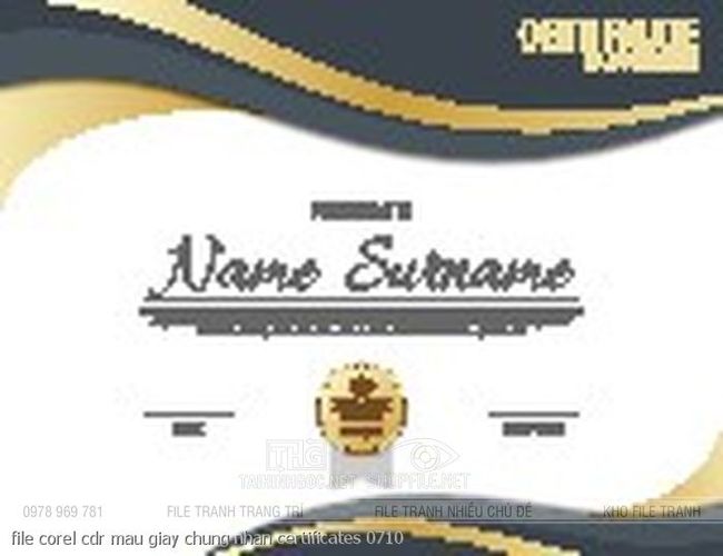 file corel cdr mau giay chung nhan certificates 0710