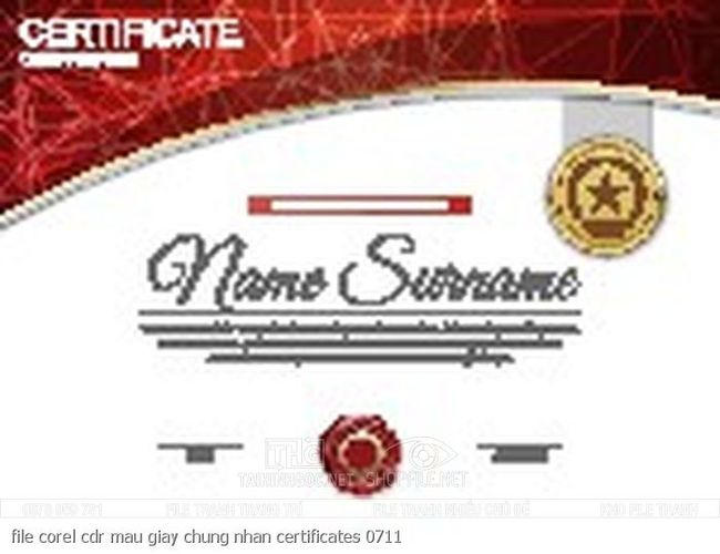 file corel cdr mau giay chung nhan certificates 0711