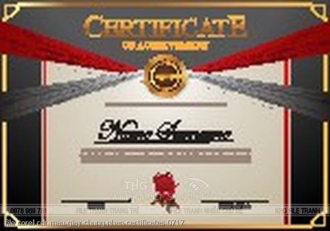 file corel cdr mau giay chung nhan certificates 0717