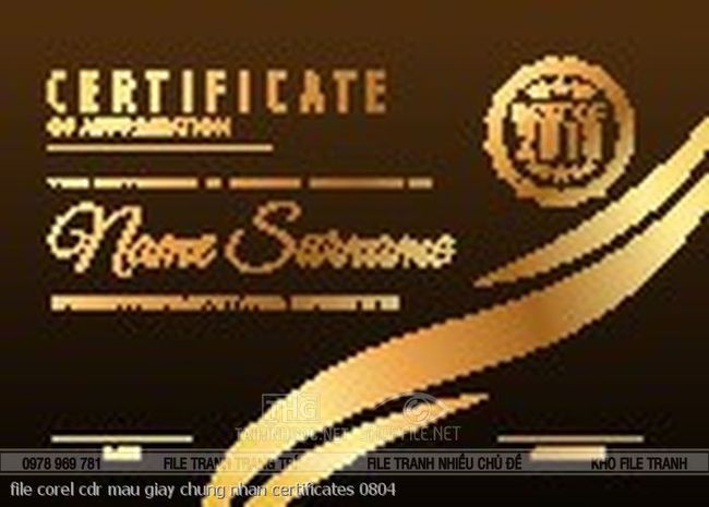 file corel cdr mau giay chung nhan certificates 0804