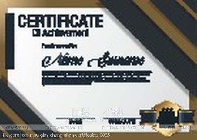 file corel cdr mau giay chung nhan certificates 0825