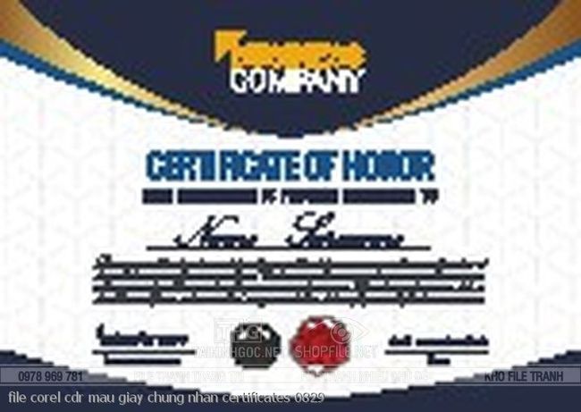 file corel cdr mau giay chung nhan certificates 0829
