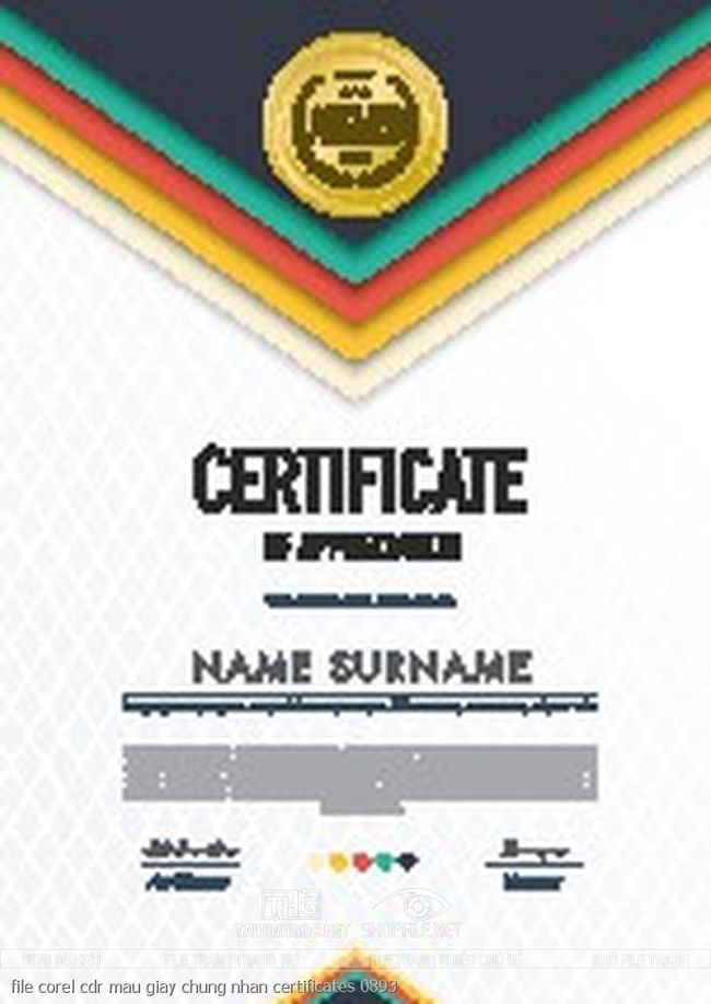 file corel cdr mau giay chung nhan certificates 0893