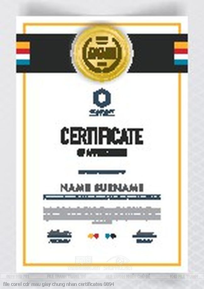 file corel cdr mau giay chung nhan certificates 0894