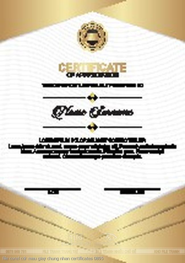 file corel cdr mau giay chung nhan certificates 0895