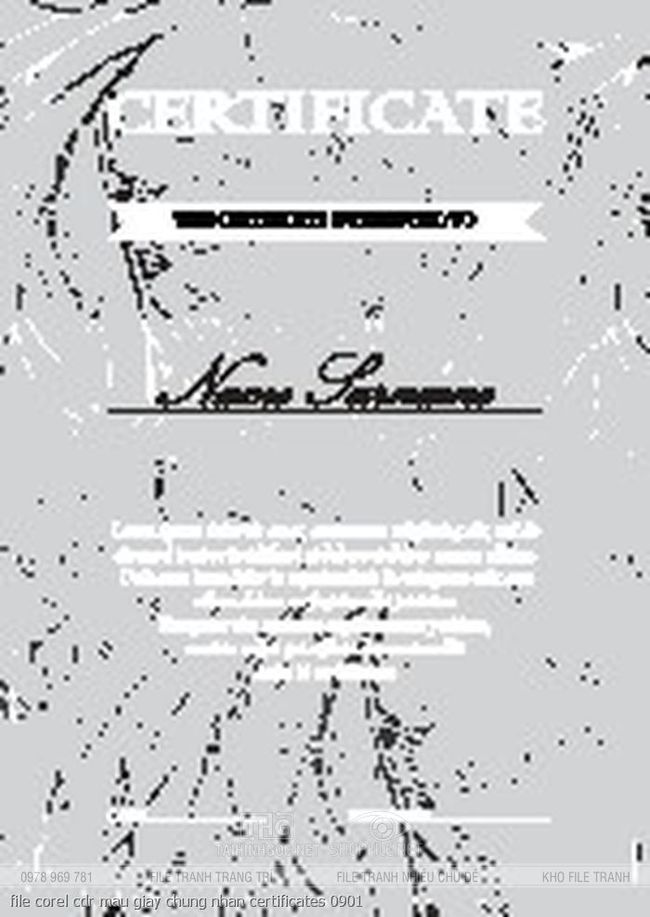 file corel cdr mau giay chung nhan certificates 0901