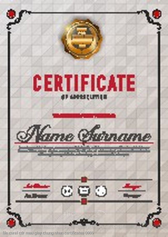 file corel cdr mau giay chung nhan certificates 0909