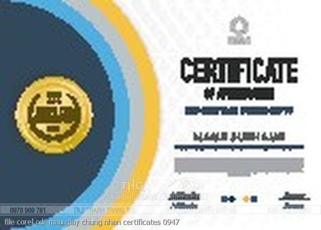 file corel cdr mau giay chung nhan certificates 0947