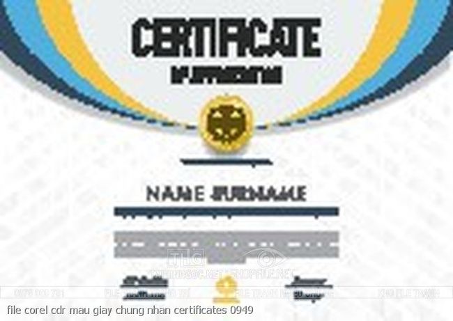 file corel cdr mau giay chung nhan certificates 0949