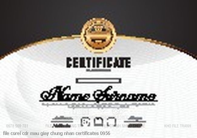 file corel cdr mau giay chung nhan certificates 0956