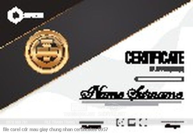 file corel cdr mau giay chung nhan certificates 0957