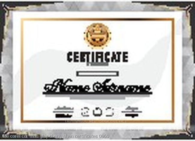 file corel cdr mau giay chung nhan certificates 0960