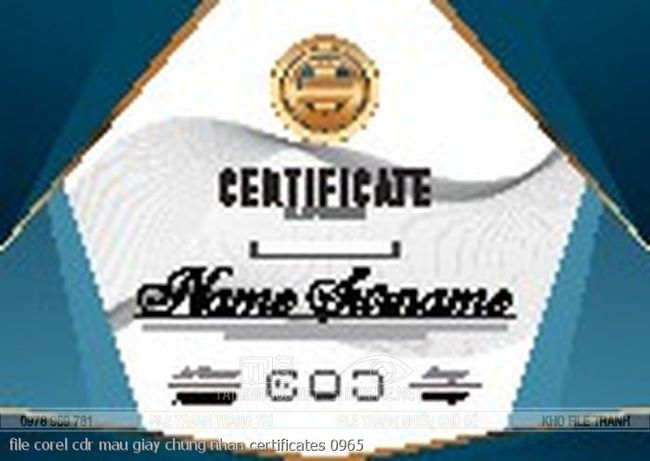 file corel cdr mau giay chung nhan certificates 0965