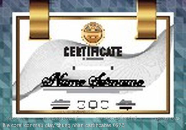 file corel cdr mau giay chung nhan certificates 0972