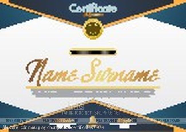 file corel cdr mau giay chung nhan certificates 0974