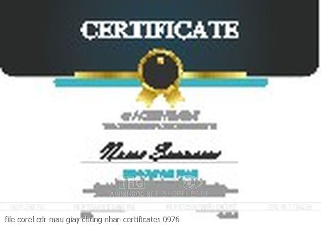 file corel cdr mau giay chung nhan certificates 0976