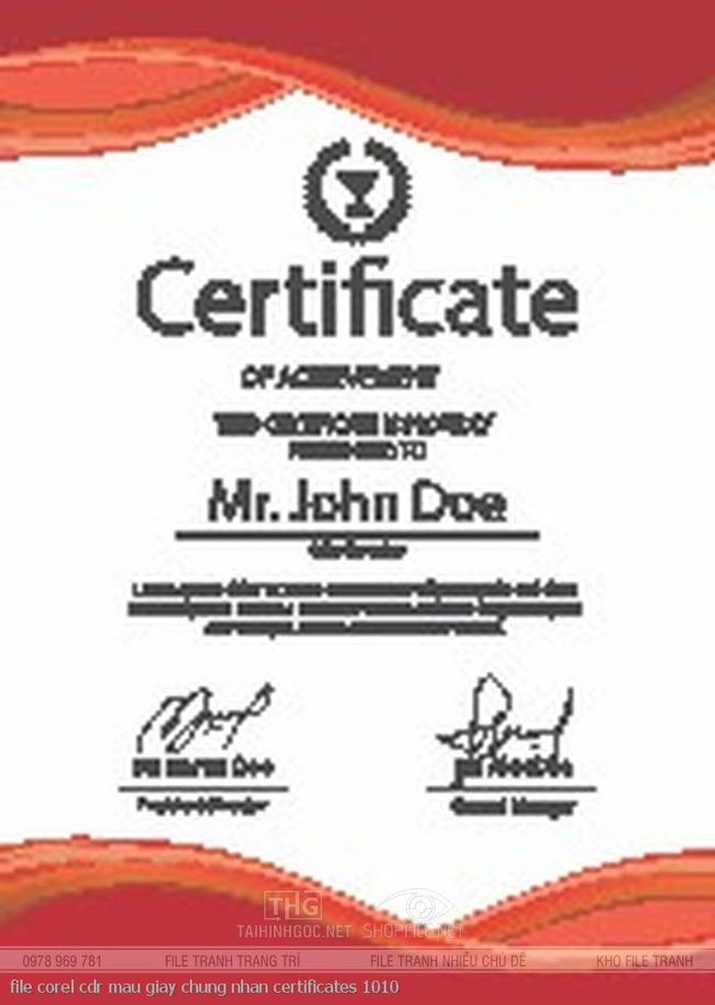 file corel cdr mau giay chung nhan certificates 1010