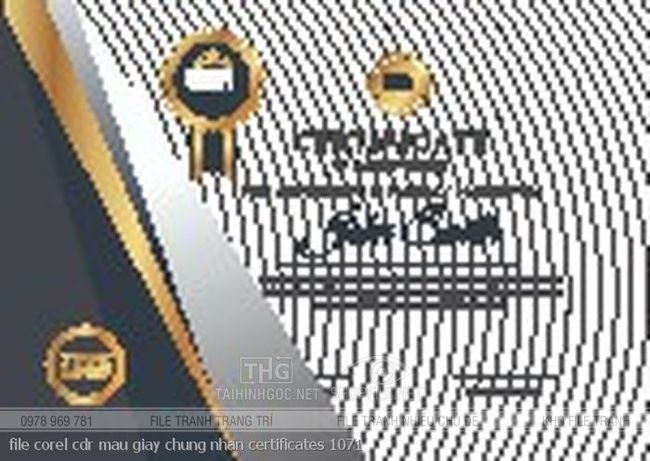 file corel cdr mau giay chung nhan certificates 1071