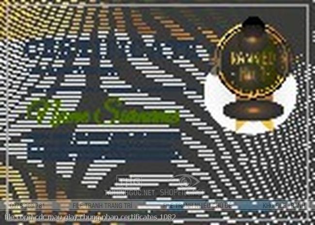 file corel cdr mau giay chung nhan certificates 1082
