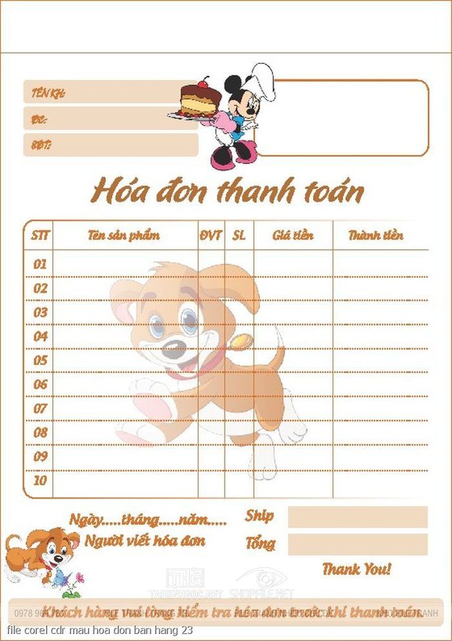 file corel cdr mau hoa don ban hang 23