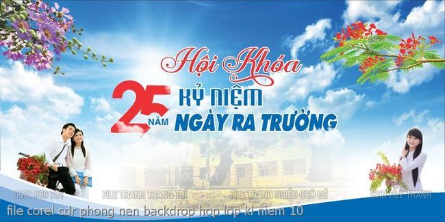file corel cdr phong nen backdrop hop lop ki niem 10