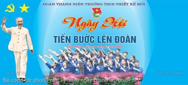 file corel cdr phong nen ky niem ngay thanh lap doan 3