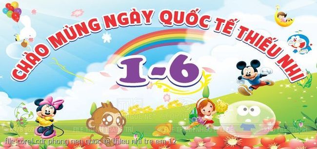 file corel cdr phong nen quoc te thieu nhi tre em 12
