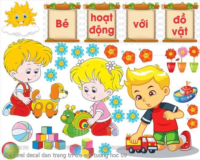 file corel decal dan trang tri tre em tuong hoc 09