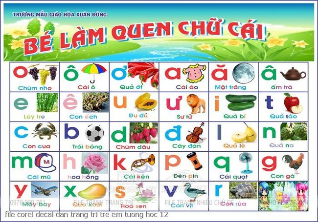 file corel decal dan trang tri tre em tuong hoc 12
